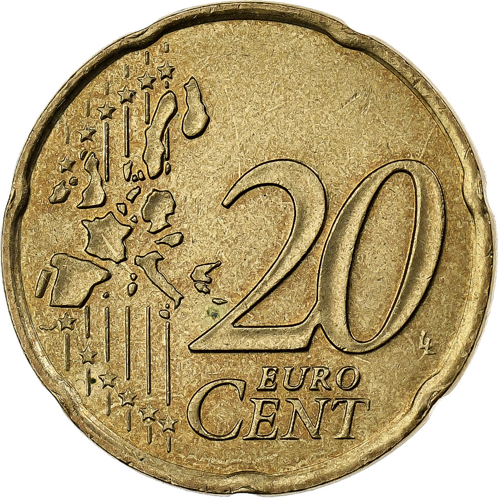 Francia, 20 Euro Cent, 2001, Paris, Nordic gold, EBC+