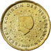 Nederland, 20 Euro Cent, 2000, Utrecht, Nordic gold, PR+