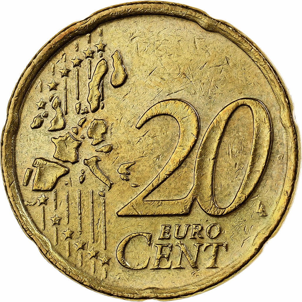 Nederland, 20 Euro Cent, 2000, Utrecht, Nordic gold, PR+