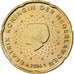 Netherlands, 20 Euro Cent, 2006, Utrecht, Nordic gold, MS(60-62)