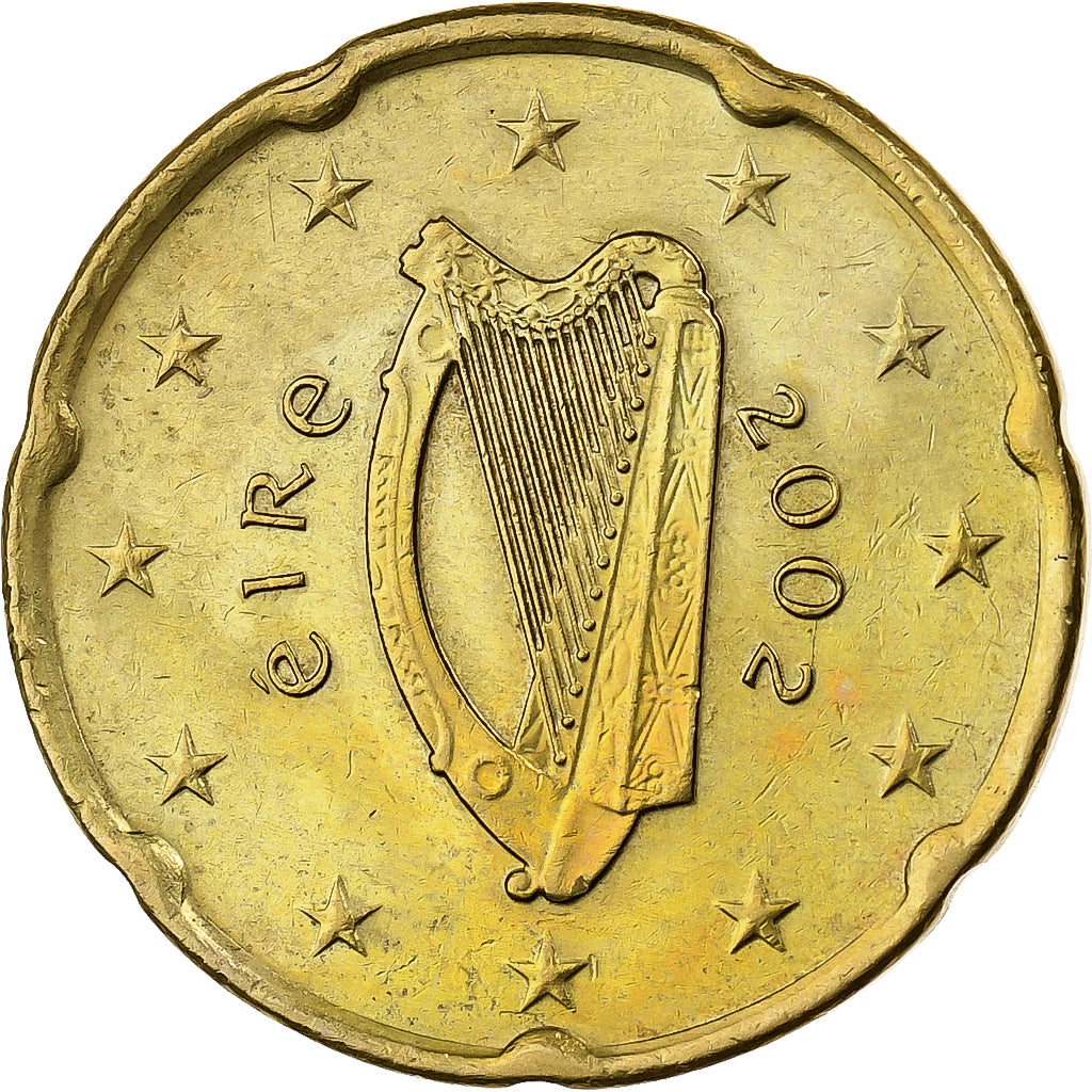 Irlanda, 20 Euro Cent, 2002, Dublin, Nordic gold, MS(60-62)