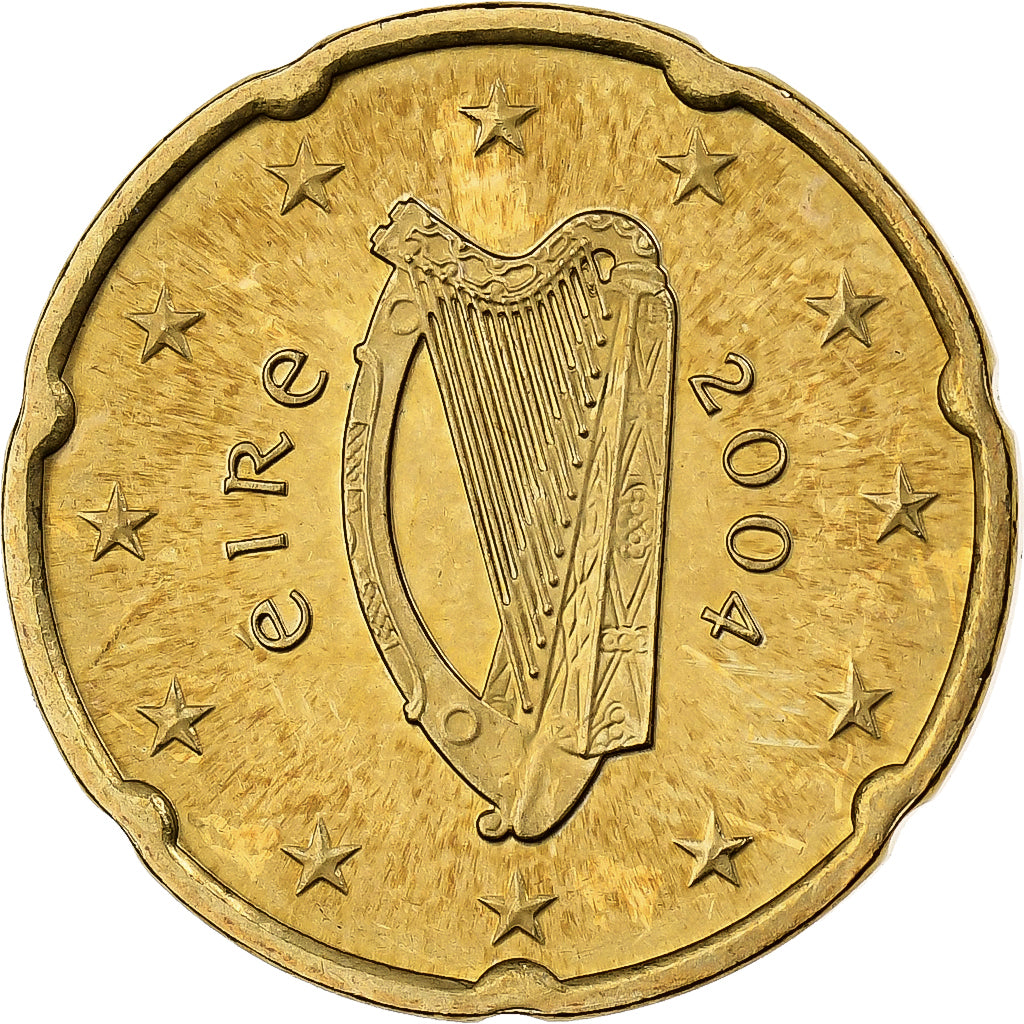 Irlanda, 20 Euro Cent, 2004, Dublin, Nordic gold, MS(60-62)