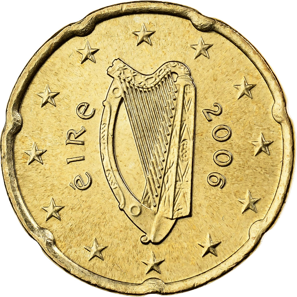 Ierland, 20 Euro Cent, 2006, Dublin, Nordic gold, PR+