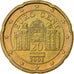 Österreich, 20 Euro Cent, 2002, Vienna, Nordic gold, VZ+