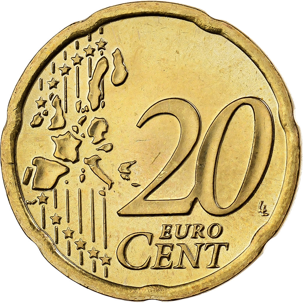 Austria, 20 Euro Cent, 2005, Vienna, Nordic gold, MS(60-62)