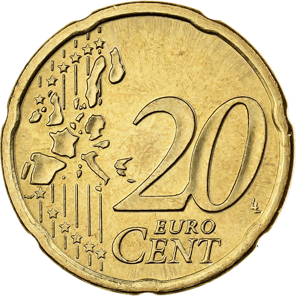 Austria, 20 Euro Cent, 2007, Vienna, Nordic gold, EBC+