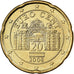 Österreich, 20 Euro Cent, 2008, Vienna, Nordic gold, VZ+