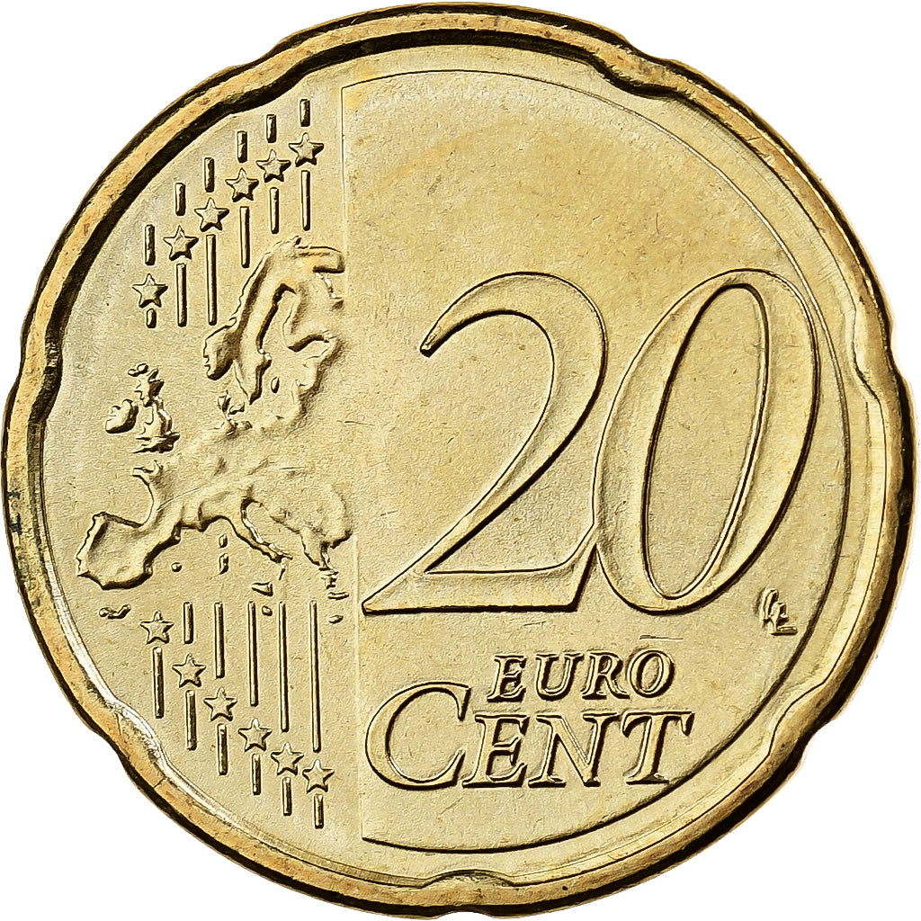 Österreich, 20 Euro Cent, 2008, Vienna, Nordic gold, VZ+