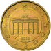 Duitsland, 20 Euro Cent, 2002, Hambourg, Nordic gold, PR+