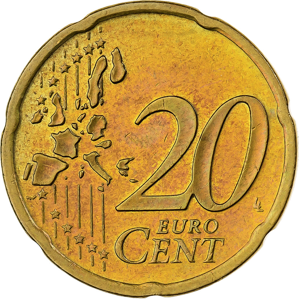 Duitsland, 20 Euro Cent, 2002, Berlin, Nordic gold, PR+