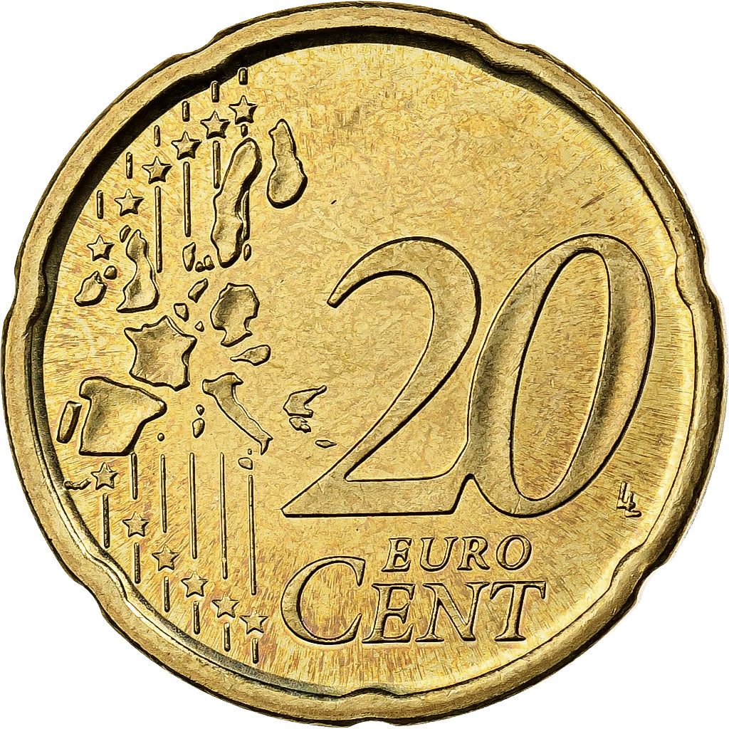 Spanje, 20 Euro Cent, 2003, Madrid, Nordic gold, PR+