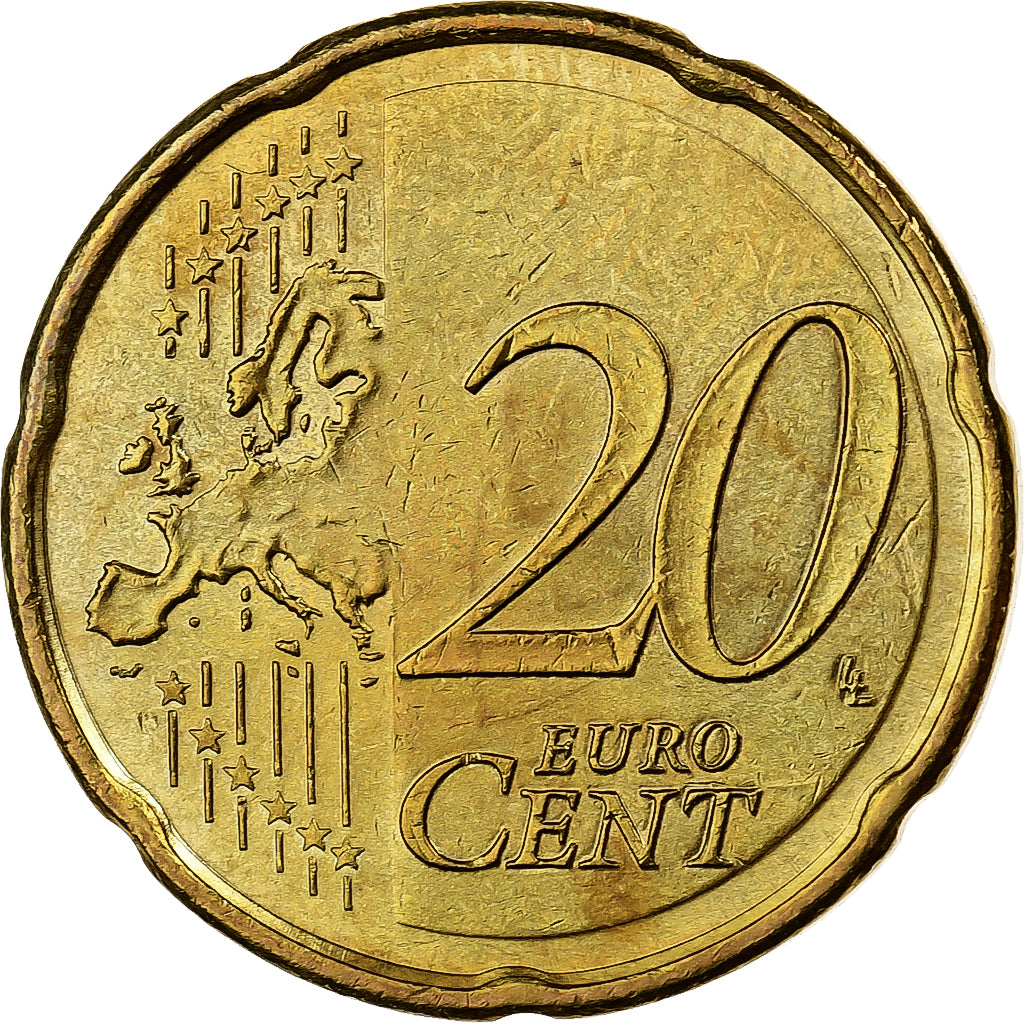 Espanha, 20 Euro Cent, 2007, Madrid, Nordic gold, MS(60-62)