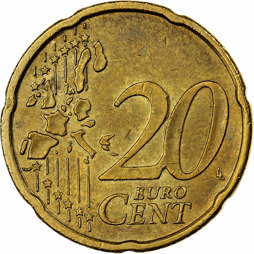 Finlandia, 20 Euro Cent, 1999, Vantaa, Nordic gold, SPL