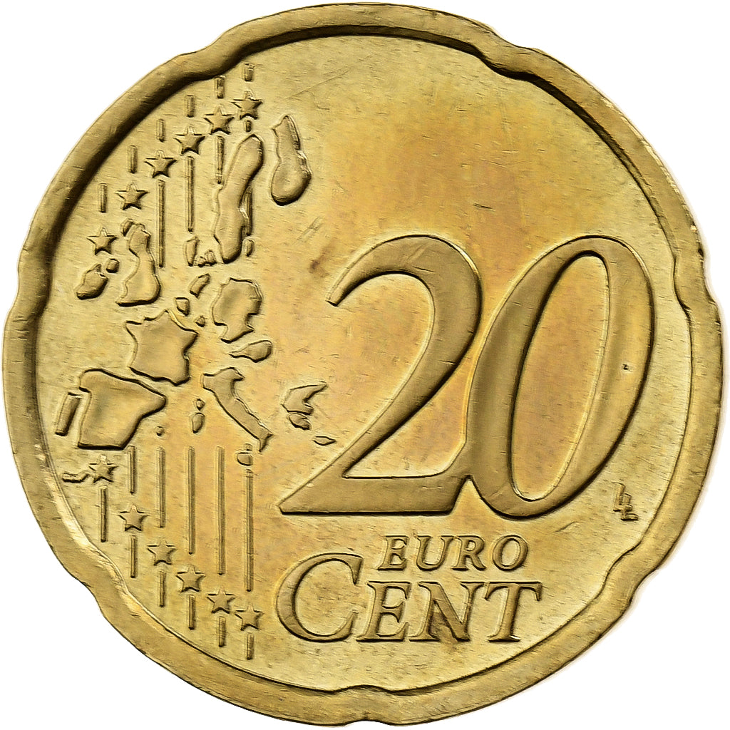 Finlandia, 20 Euro Cent, 2001, Vantaa, Nordic gold, MS(60-62)