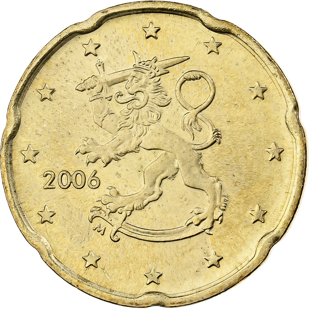 Finlandia, 20 Euro Cent, 2006, Vantaa, Nordic gold, SPL