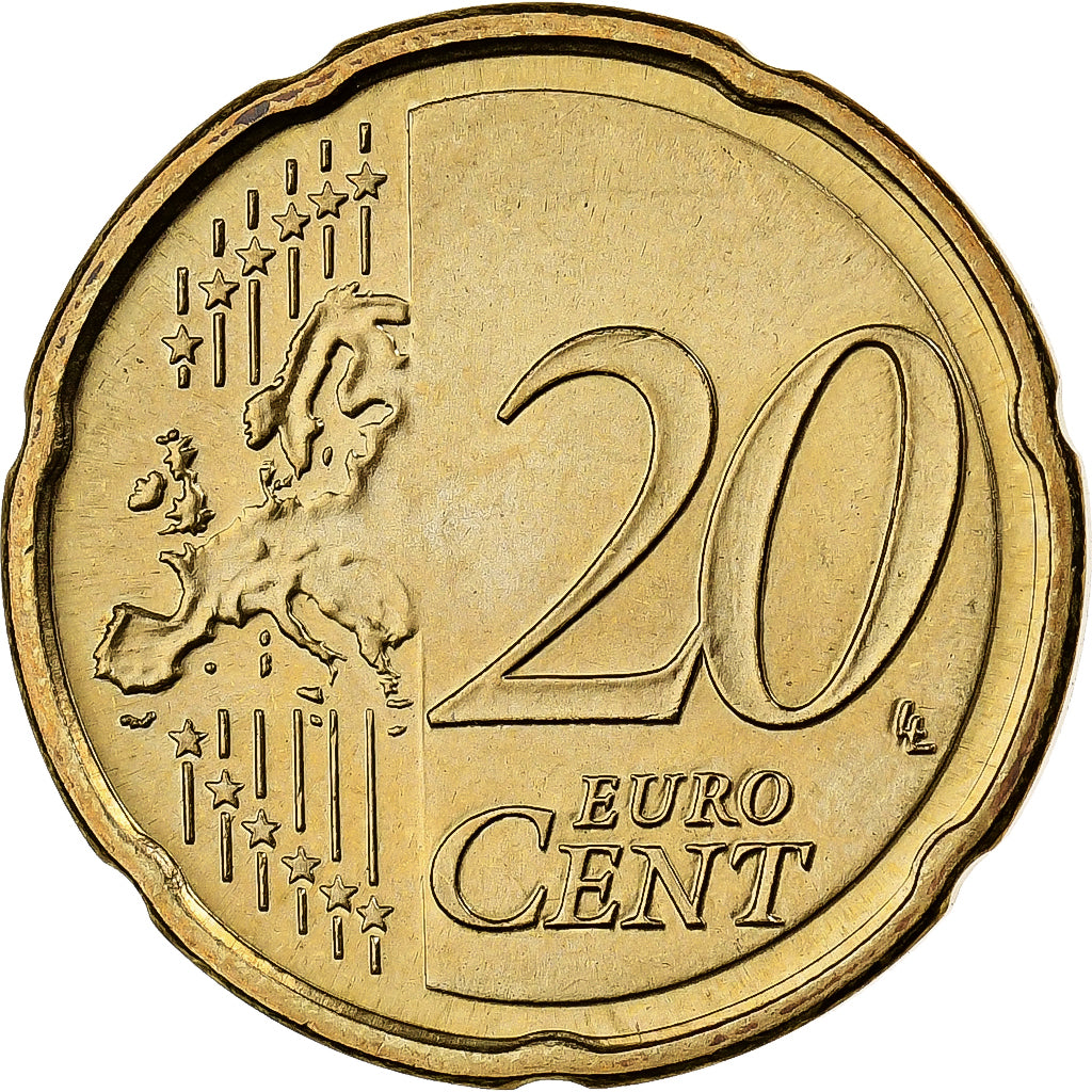 Finlandia, 20 Euro Cent, 2007, Vantaa, Nordic gold, SPL