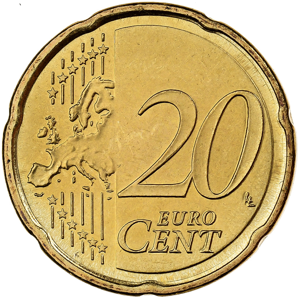 Finlandia, 20 Euro Cent, 2008, Vantaa, Nordic gold, MS(60-62)