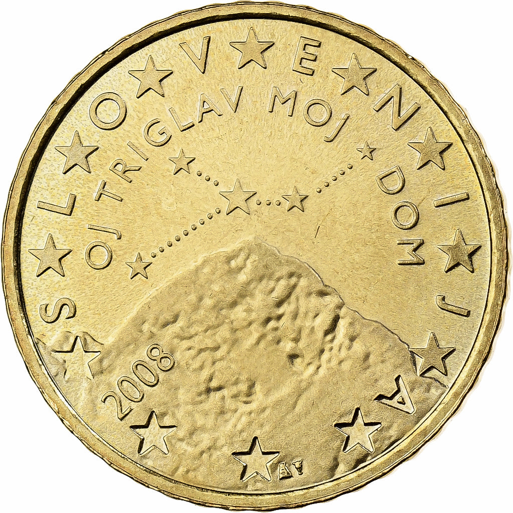 Slowenien, 50 Euro Cent, 2008, Utrecht, Nordic gold, VZ+