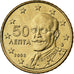 Grécia, 50 Euro Cent, 2008, Athens, Nordic gold, MS(60-62)