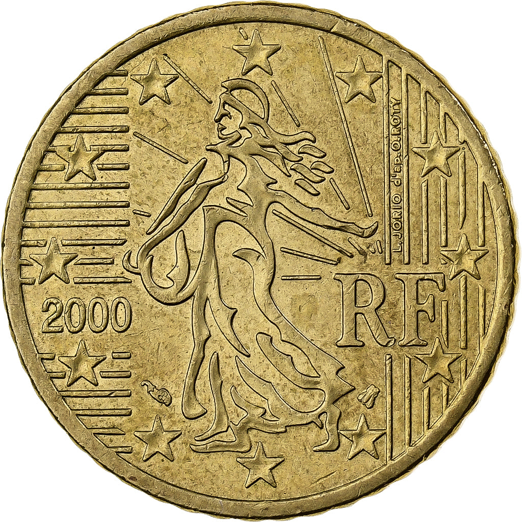 Francia, 50 Euro Cent, 2000, Paris, Nordic gold, EBC+