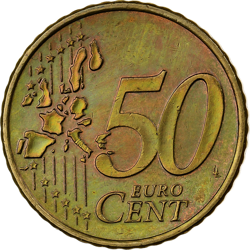 Países Bajos, 50 Euro Cent, 1999, Utrecht, Nordic gold, EBC+