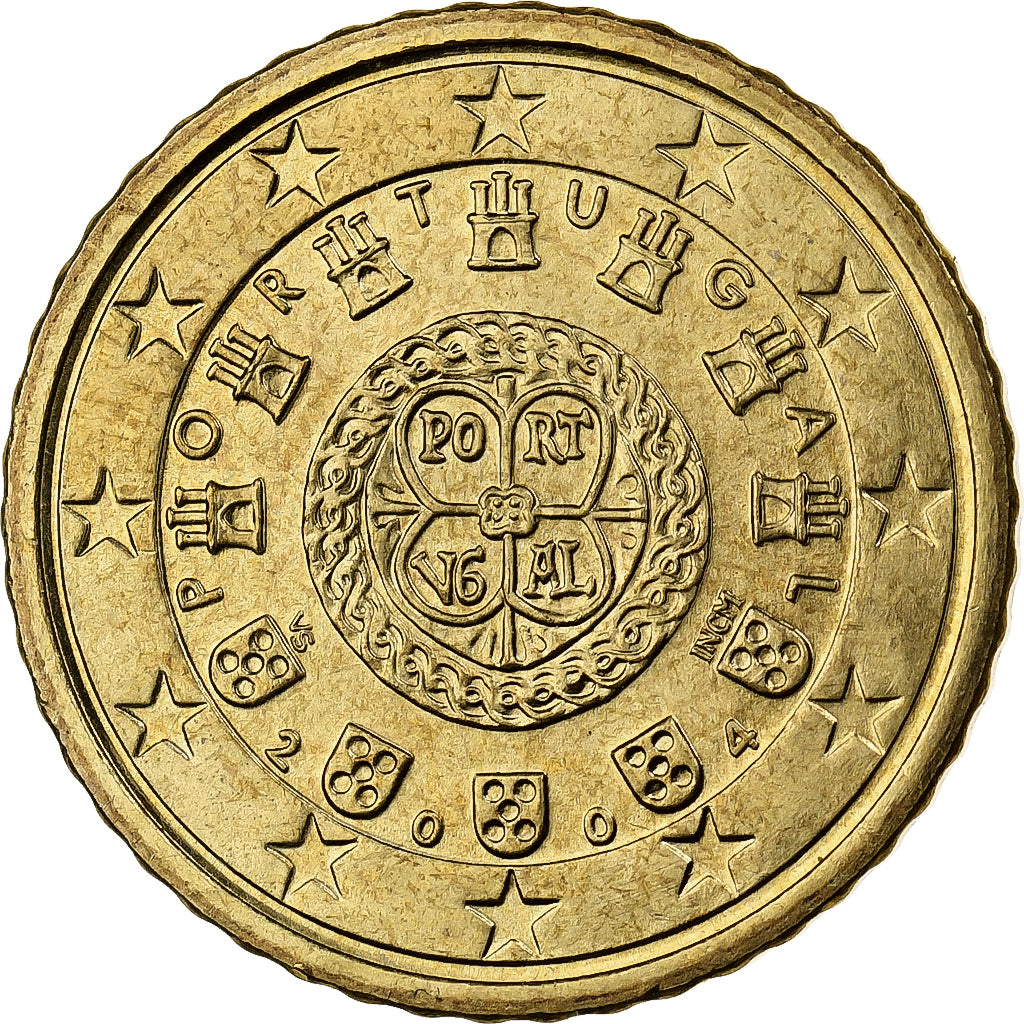 Portugal, 50 Euro Cent, 2004, Lisbon, Nordic gold, PR+