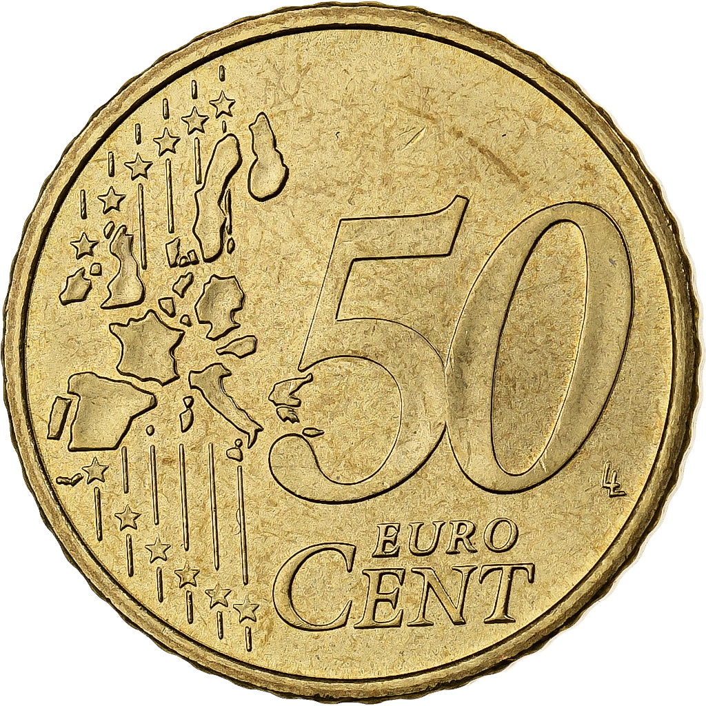 Portugal, 50 Euro Cent, 2004, Lisbon, Nordic gold, PR+