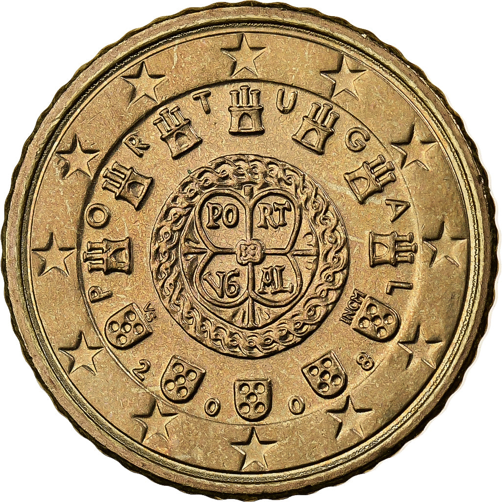 Portugal, 50 Euro Cent, 2008, Lisbon, Nordic gold, VZ+