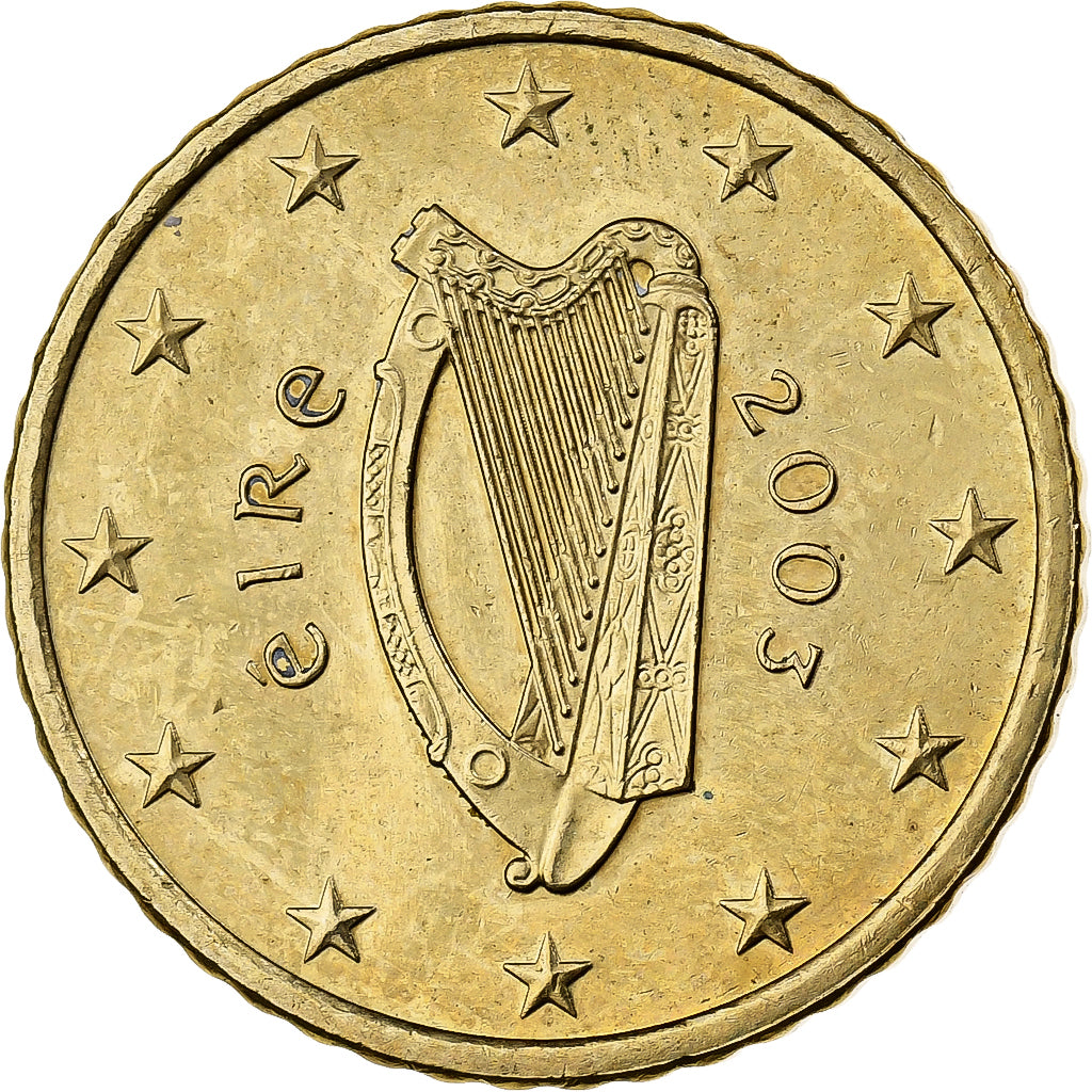 Irlanda, 50 Euro Cent, 2003, Dublin, Nordic gold, MS(60-62)