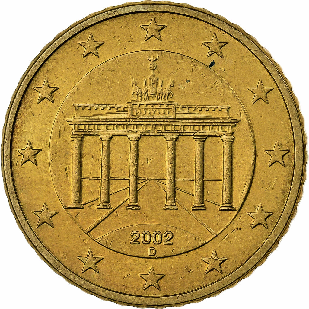 Duitsland, 50 Euro Cent, 2002, Munich, Nordic gold, PR+