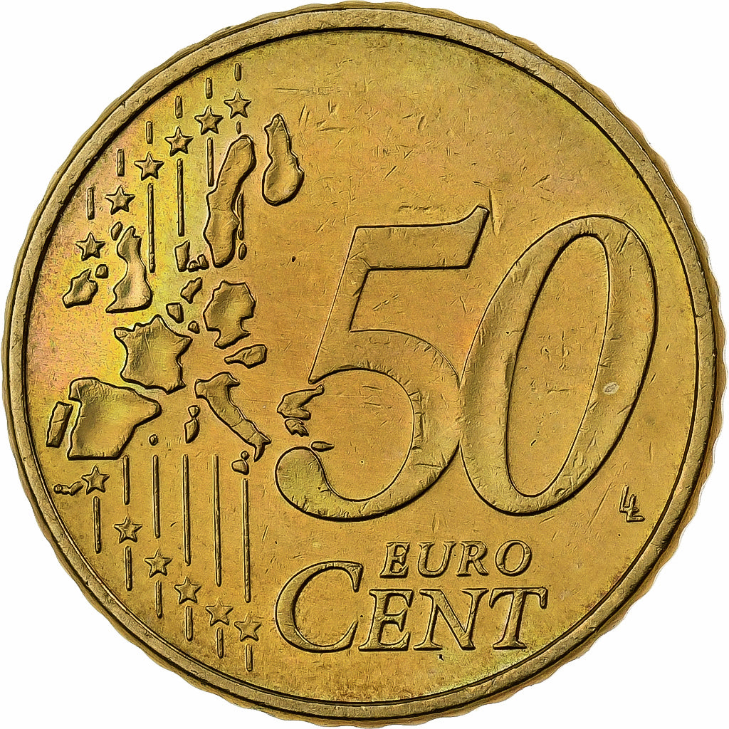 Duitsland, 50 Euro Cent, 2002, Munich, Nordic gold, PR+