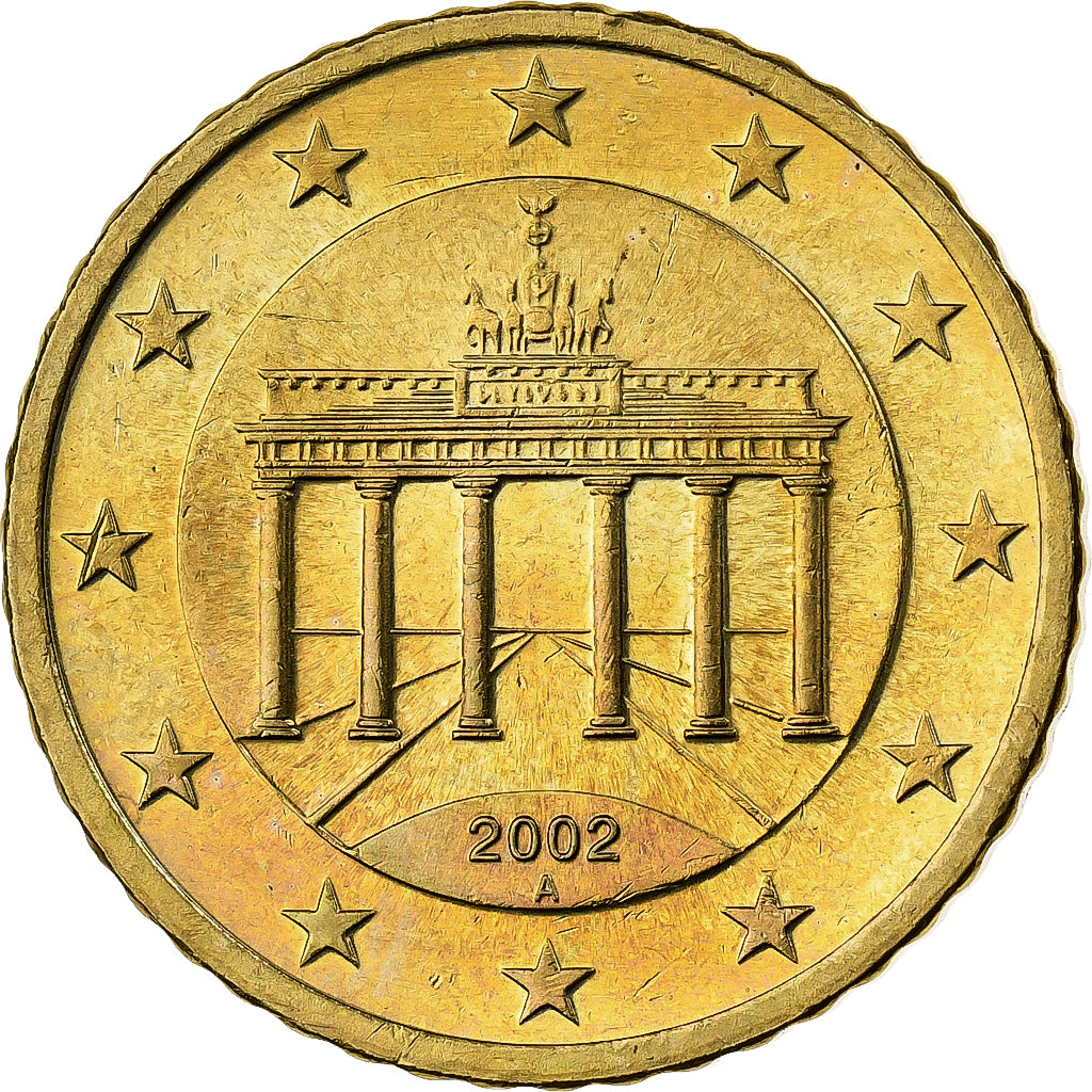Germania, 50 Euro Cent, 2002, Berlin, Nordic gold, SPL