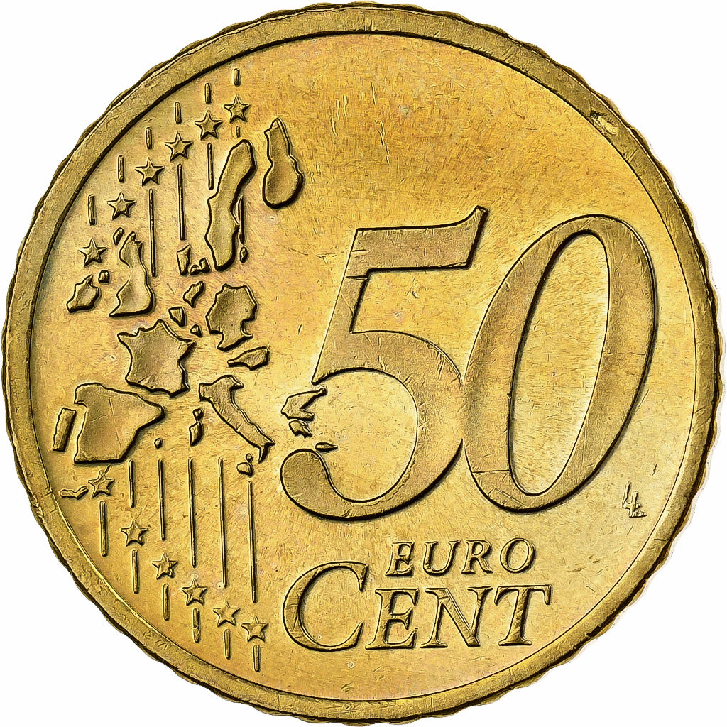 Germania, 50 Euro Cent, 2002, Berlin, Nordic gold, SPL