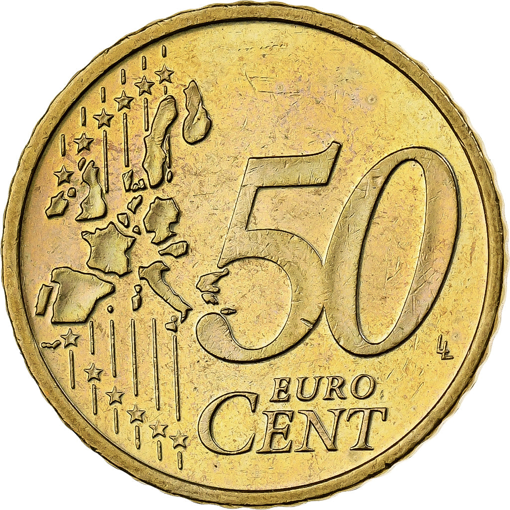 Austria, 50 Euro Cent, 2002, Vienna, Nordic gold, SPL