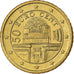 Österreich, 50 Euro Cent, 2008, Vienna, Nordic gold, VZ+
