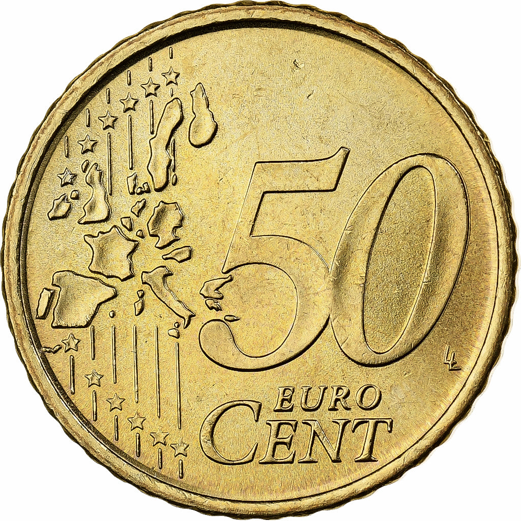 Spain, 50 Euro Cent, 2002, Madrid, Nordic gold, MS(60-62)