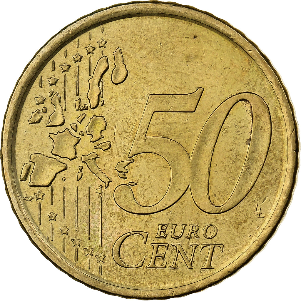 Espanha, 50 Euro Cent, 2000, Madrid, Nordic gold, MS(60-62)