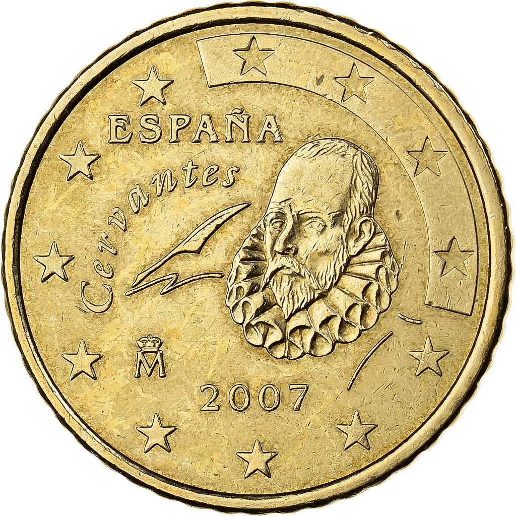 Spain, 50 Euro Cent, 2007, Madrid, Nordic gold, MS(60-62)