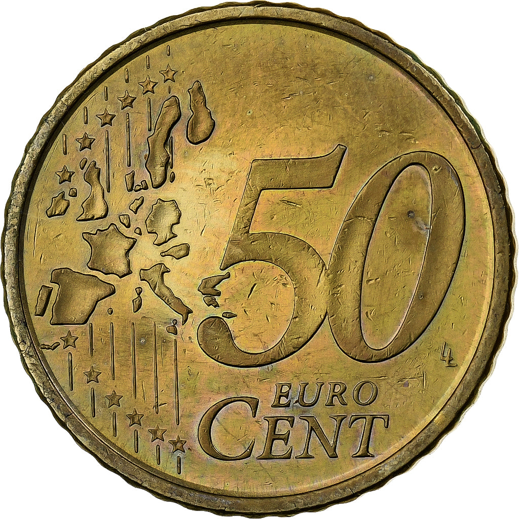 Spanje, 50 Euro Cent, 2004, Madrid, Nordic gold, PR+