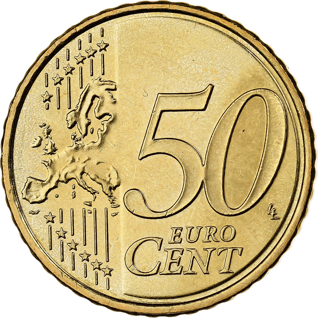 Finlandia, 50 Euro Cent, 2008, Vantaa, Nordic gold, MS(60-62)