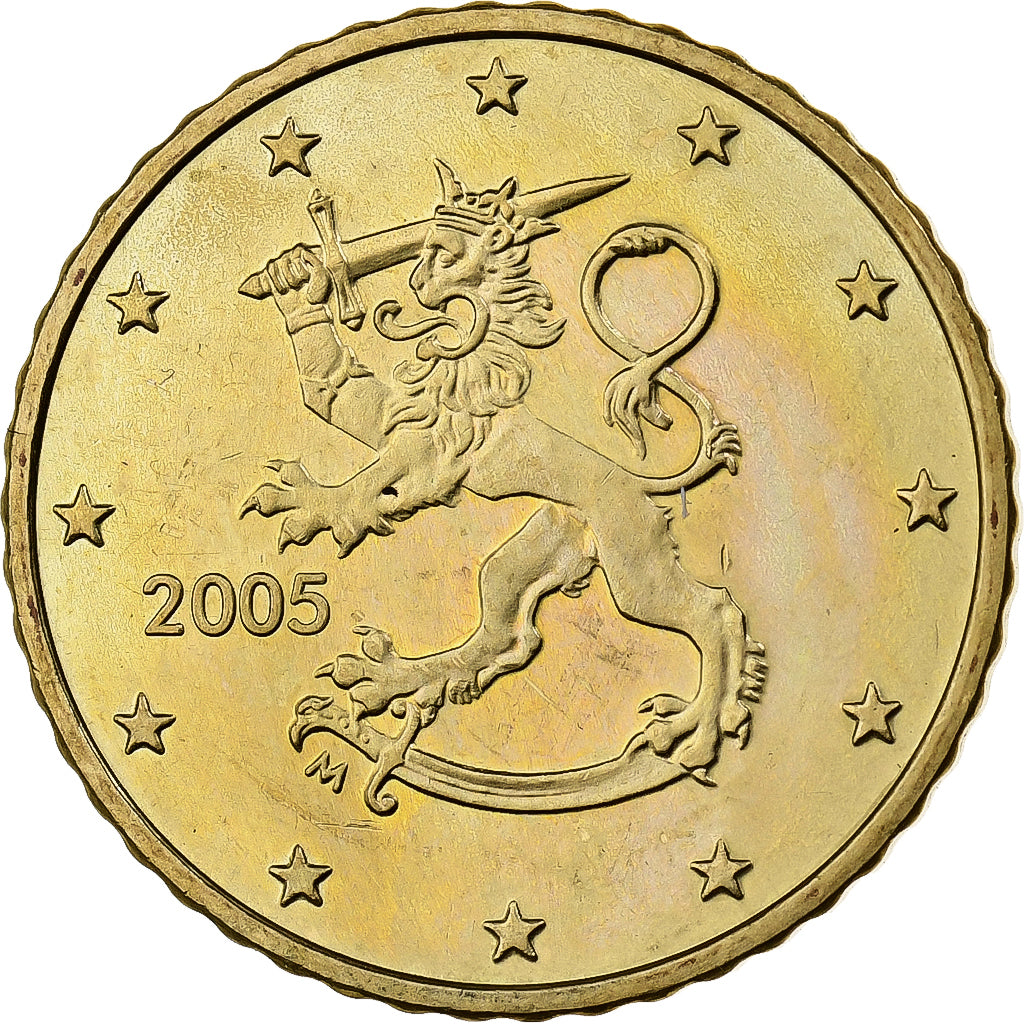 Finlandia, 50 Euro Cent, 2005, Vantaa, Nordic gold, MS(60-62)