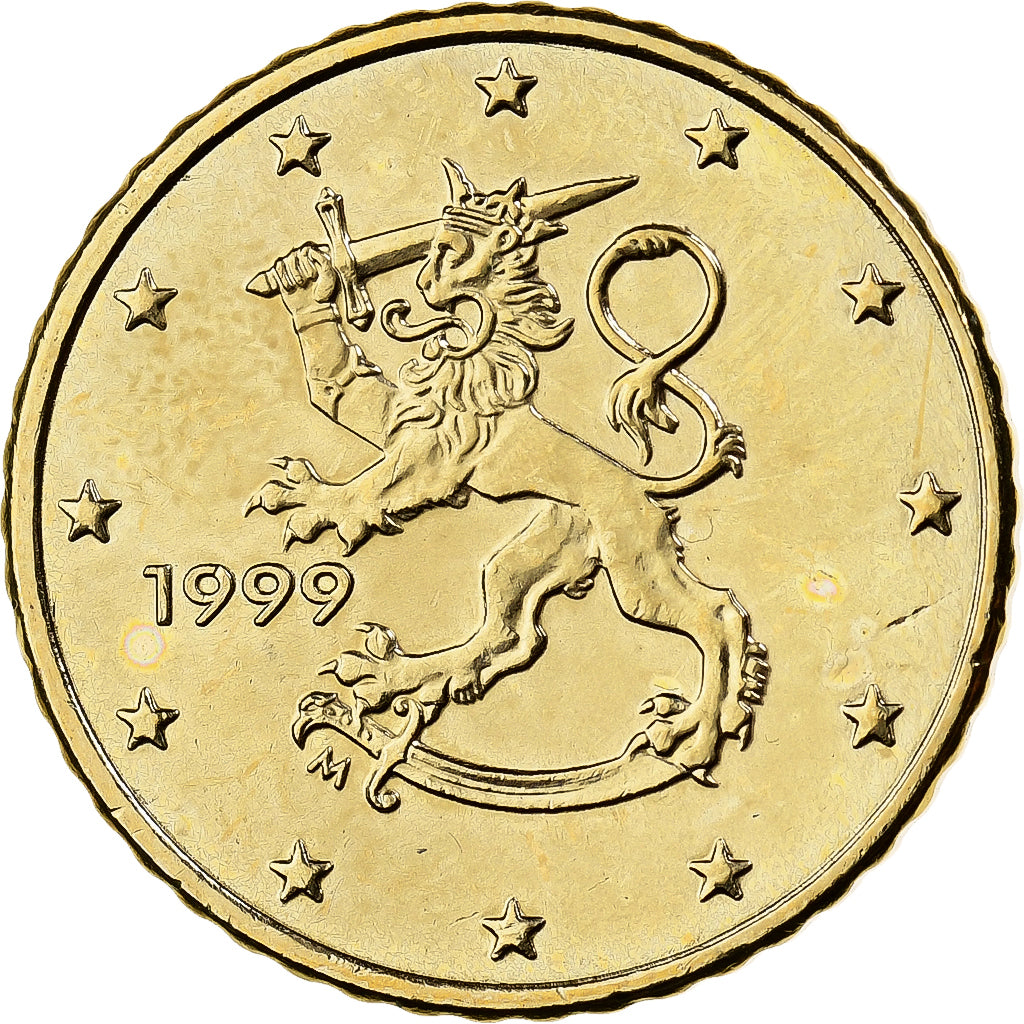 Finland, 50 Euro Cent, 1999, Vantaa, Nordic gold, MS(60-62)