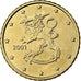 Finlandia, 50 Euro Cent, 2001, Vantaa, Nordic gold, AU(50-53)