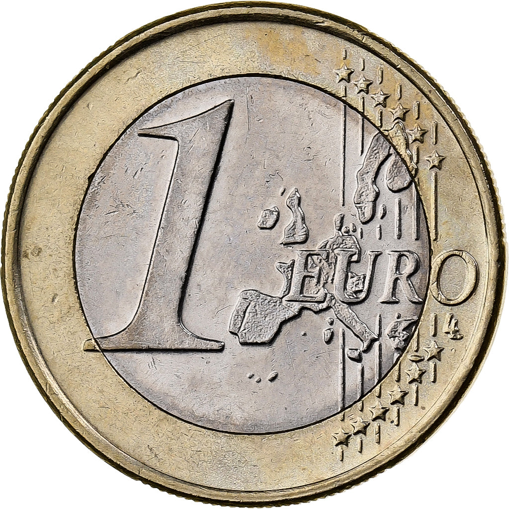 Grecja, 1 Euro, 2002, Athens, Bimetaliczny, MS(60-62)