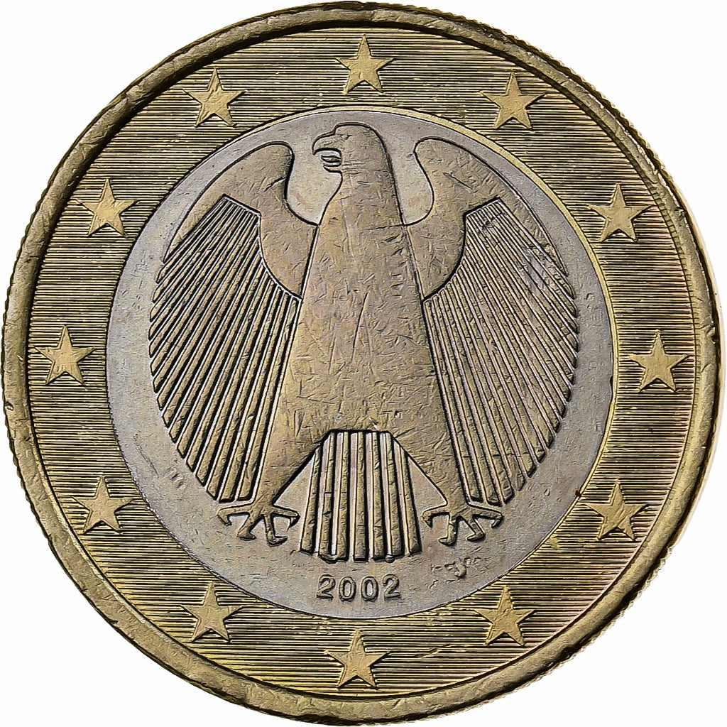 Alemanha, 1 Euro, 2002, Hambourg, Bimetálico, MS(60-62)