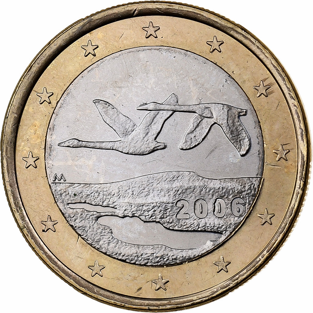 Finlandia, 1 Euro, 2006, Vantaa, Bi-metallico, SPL