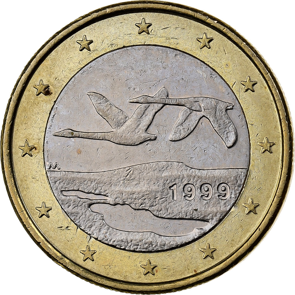Finland, 1 Euro, 1999, Vantaa, Bi-Metallic, MS(60-62)