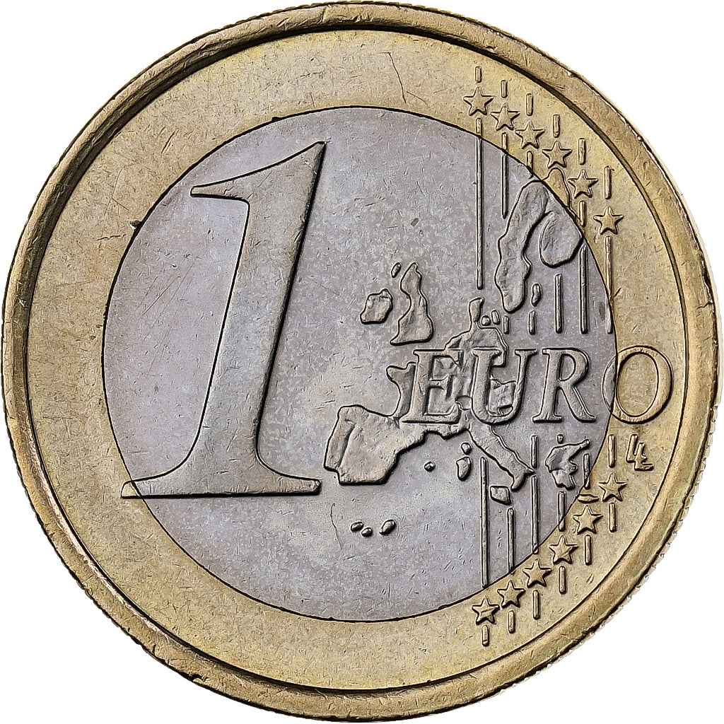 Ireland, 1 Euro, 2002, Dublin, Bi-Metallic, MS(60-62)