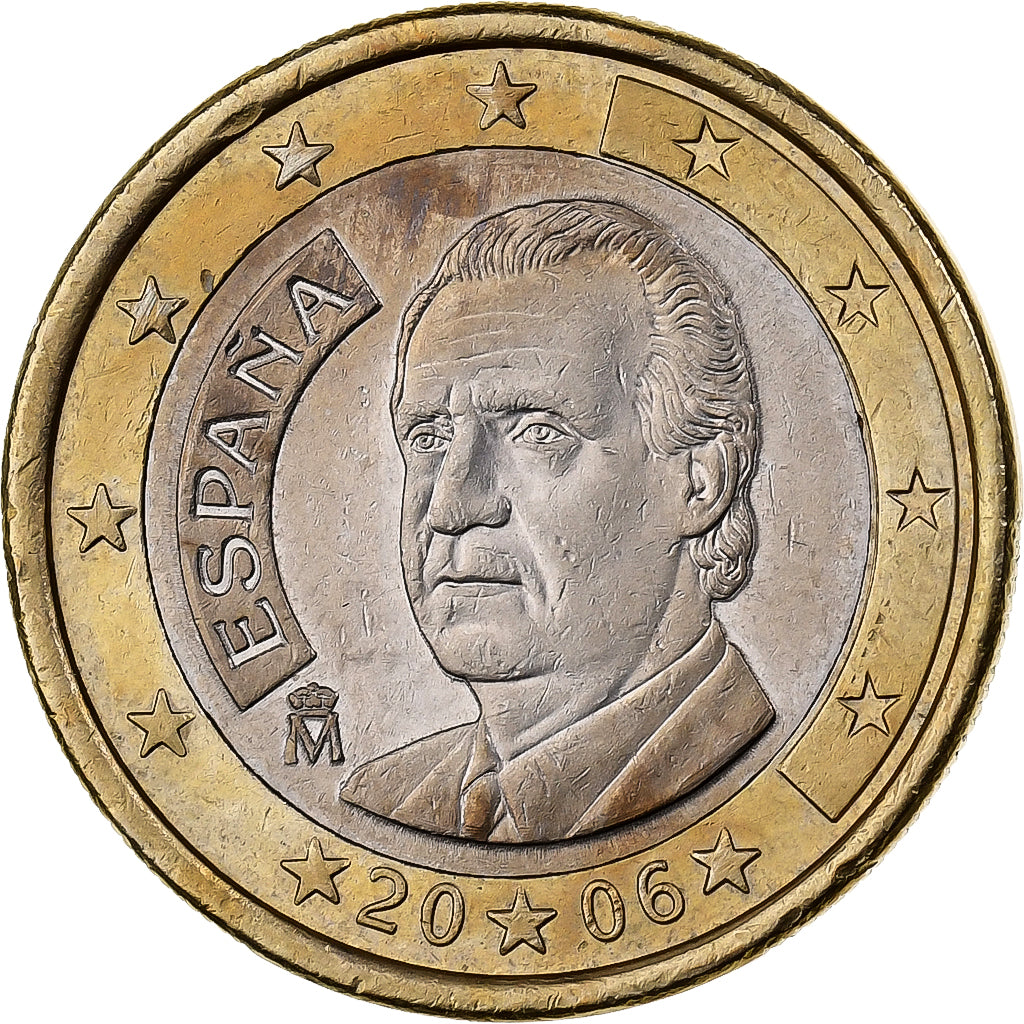 Hiszpania, 1 Euro, 2006, Madrid, Bimetaliczny, MS(60-62)