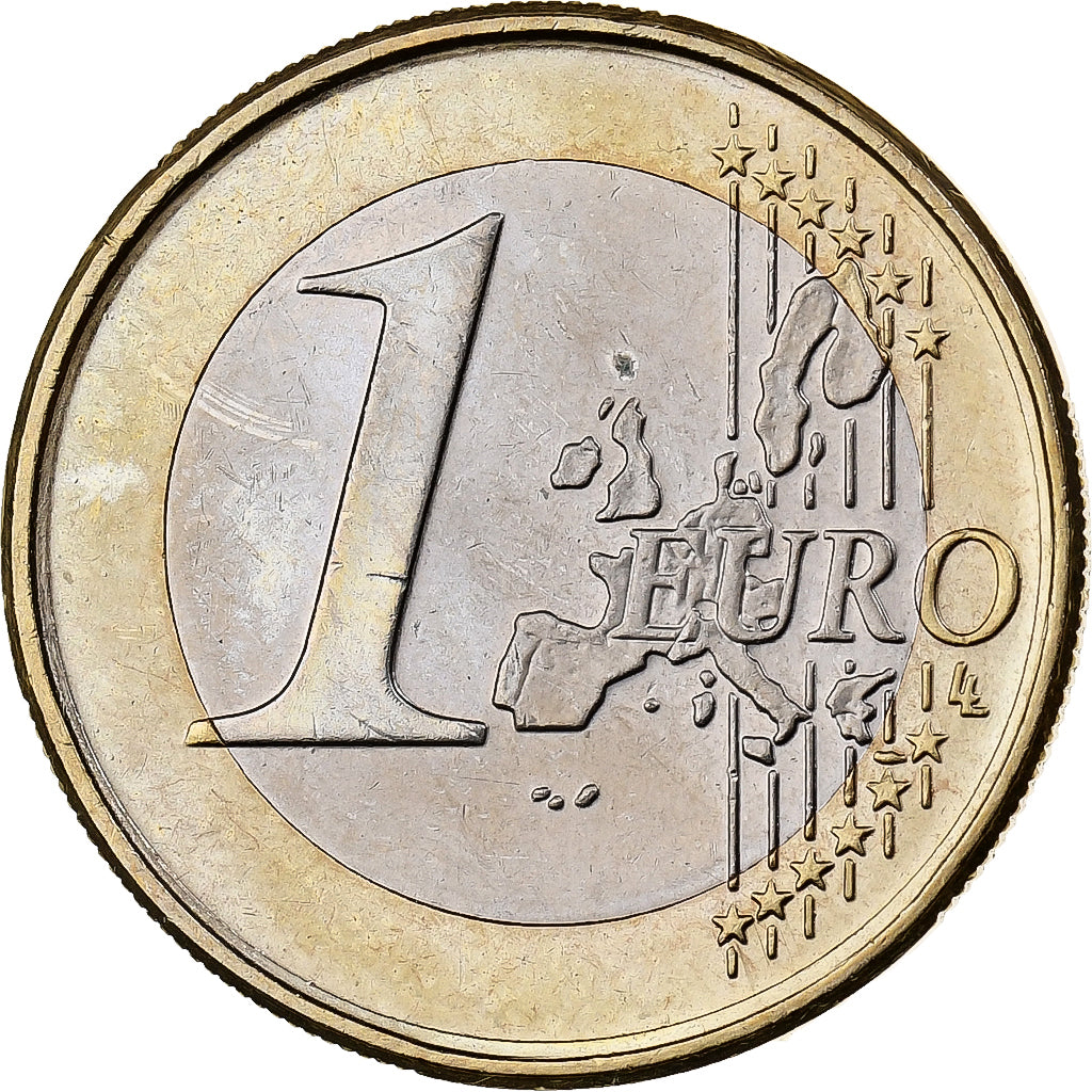 Ireland, 1 Euro, 2003, Dublin, Bi-Metallic, MS(60-62)